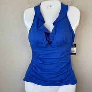 NWT Lauren Ralph Lauren Tankini Top Size 10